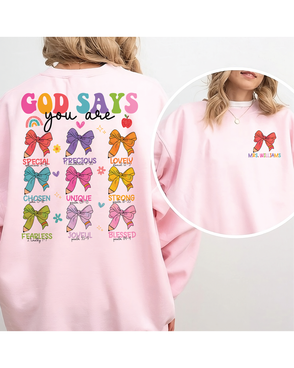 God Says You Are Sweatshirt, Trendy Christian Sweatshirt, Bible Verse Sweatshirt, Jesus Faith Sweater, Christian Shirt, Christian Gift