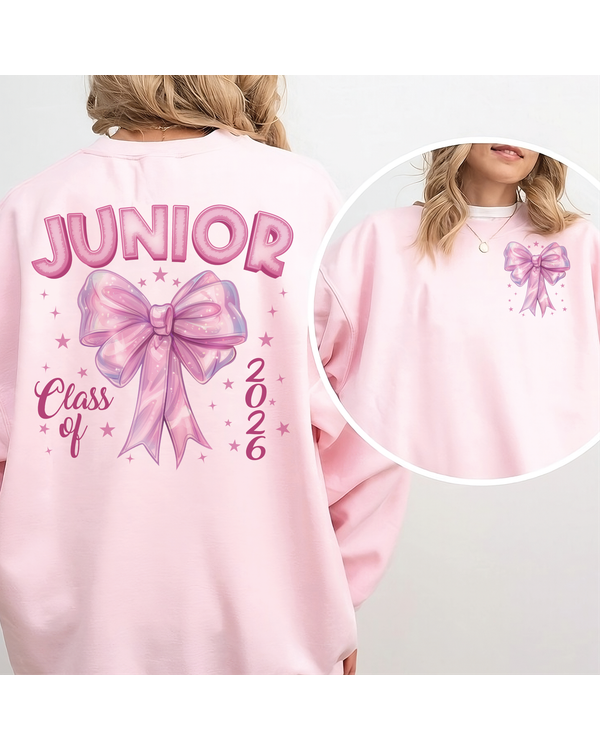 Coquette Junior Sweatshirt, Junior Shirt, Coquette Senior Shirt, Junior 2026 Shirt, Senior Shirt, Class of 2026, 2026 Grad Tee, Graduate Tee