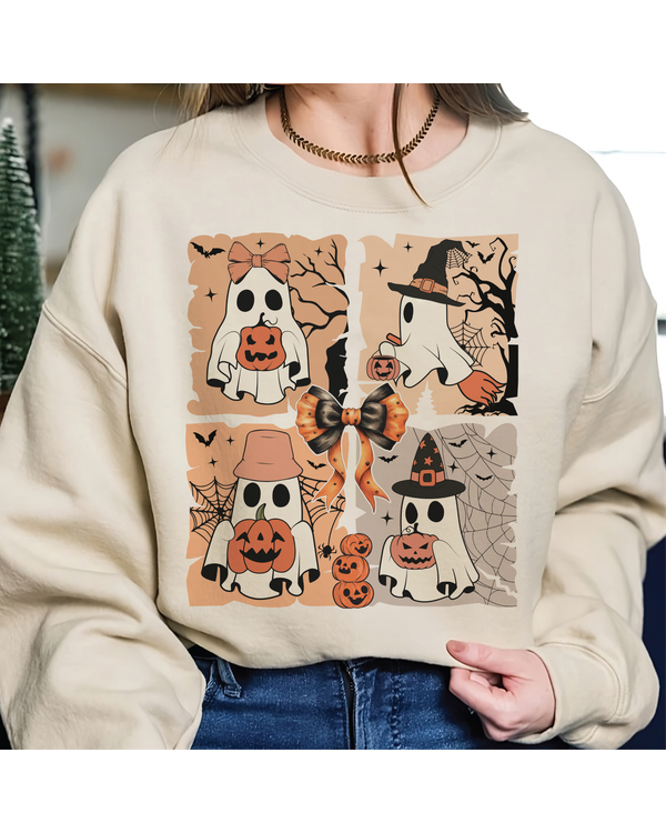 Cute Ghouls Halloween Sweatshirt, Women Halloween Shirt, Funny Halloween Ghost Shirt, Cute Ghost Shirt, Funny Ghouls Halloween Shirt