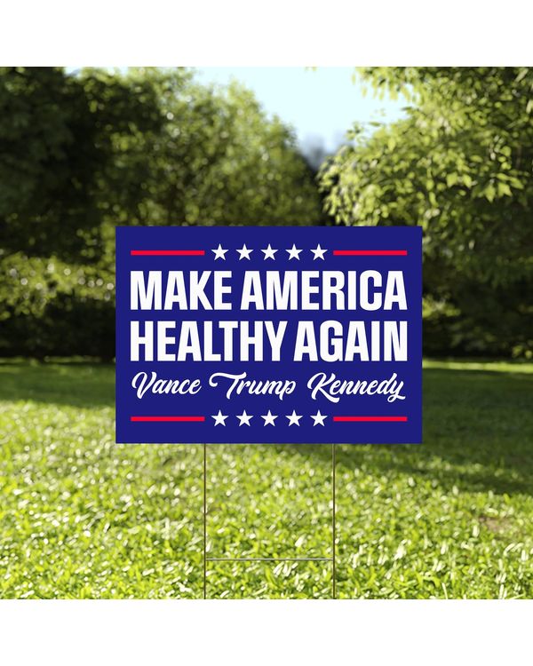 Trump 2024 Yard Sign Made in USA Size Large With Stake YS95