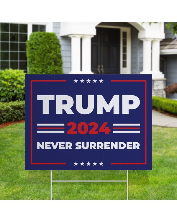 Trump 2024 Yard Sign Made in USA Size Large With Stake YS99