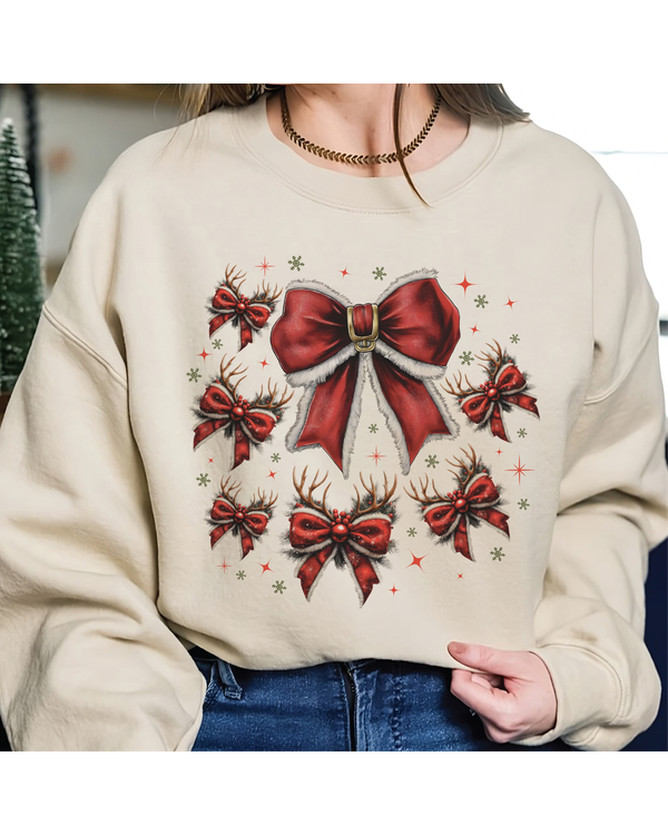 Coquette Christmas Sweatshirt, Retro Christmas Sweatshirt, Coquette Christmas Shirt, Christmas Gift, Tis the Season Christmas Shirt