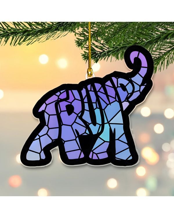 Elephant US Arcylic Ornament - Ornament Decor , Christmas Gift