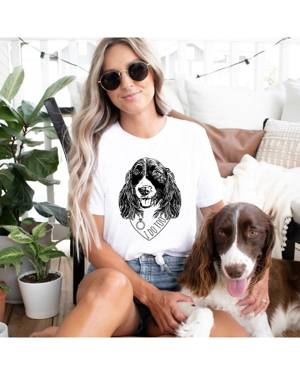 Custom Pet Face Portrait Engagement Shirt