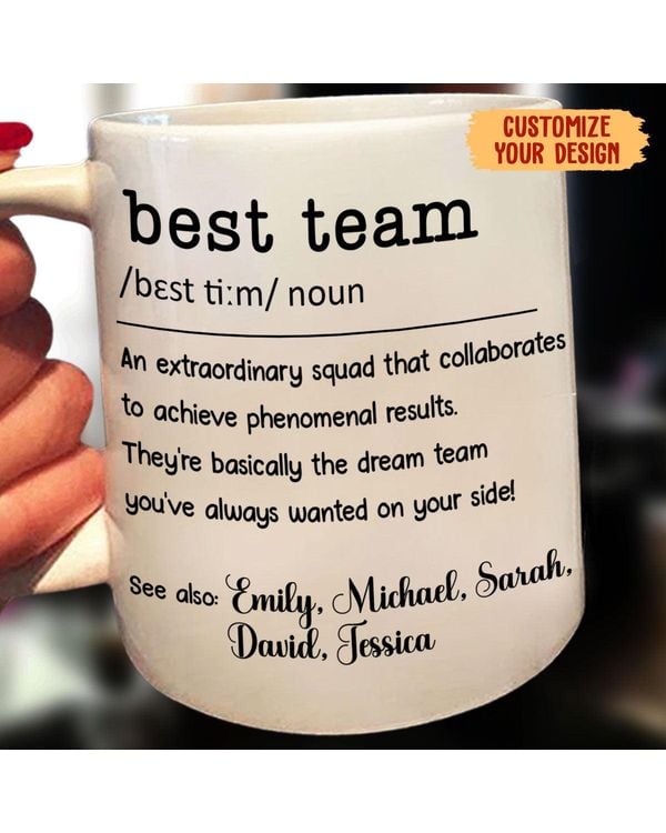 Personalized Best Team Mug