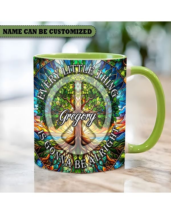 Personalized Tree Of Life Every Little Thing Accent Mug