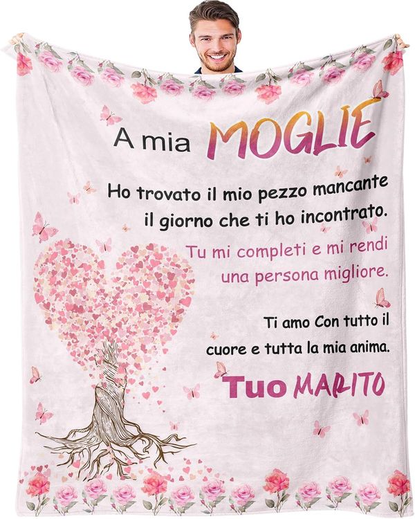 IT - Coperta A mia Moglie Ho trovato il mio pezzo mancante Tuo Marito