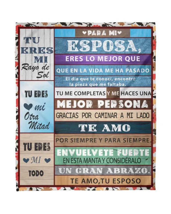ES - MANTA PARA MI ESPOSA ERES LO MEJOR QUE TE AMO TU ESPOSO