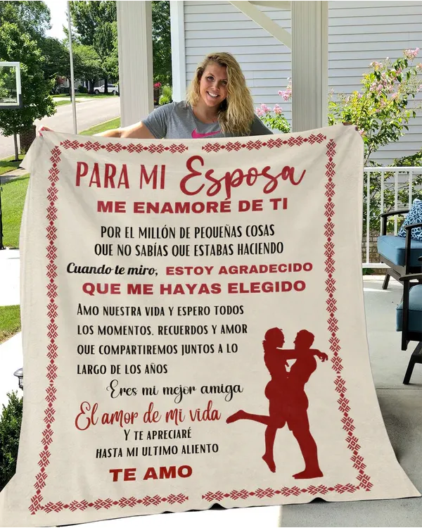 ES - MANTA PARA MI ESPOSA ME ENAMORE DE TI TE AMO
