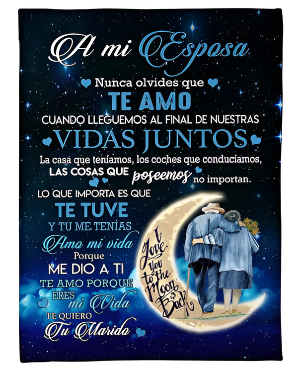 ES - MANTA A MI ESPOSA NUNCA OLVIDES QUE TE AMO TE QUIERO TU MARIDO