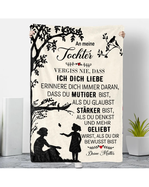 Decke von Mutter zu Tochter - "Glück in dir" s09sp09