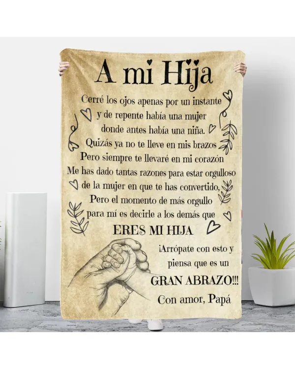 ES - MANTA A MI HIJA CERRE LOS OJOS APENAS POR UN INSTANTE CON AMOR PAPA