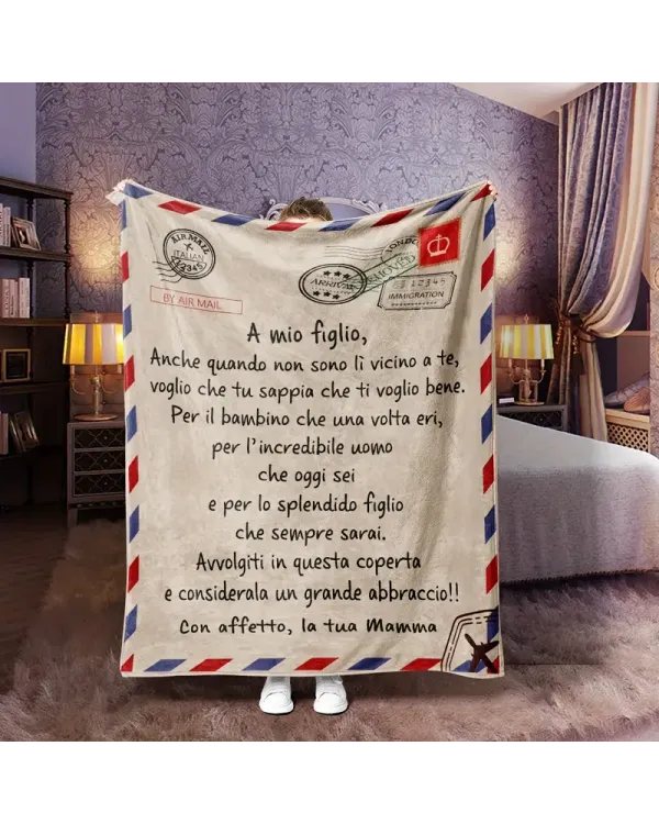 IT - Coperta A mio Figlio Anche Quando non sono Lì Vicino a te La Tua Mamma