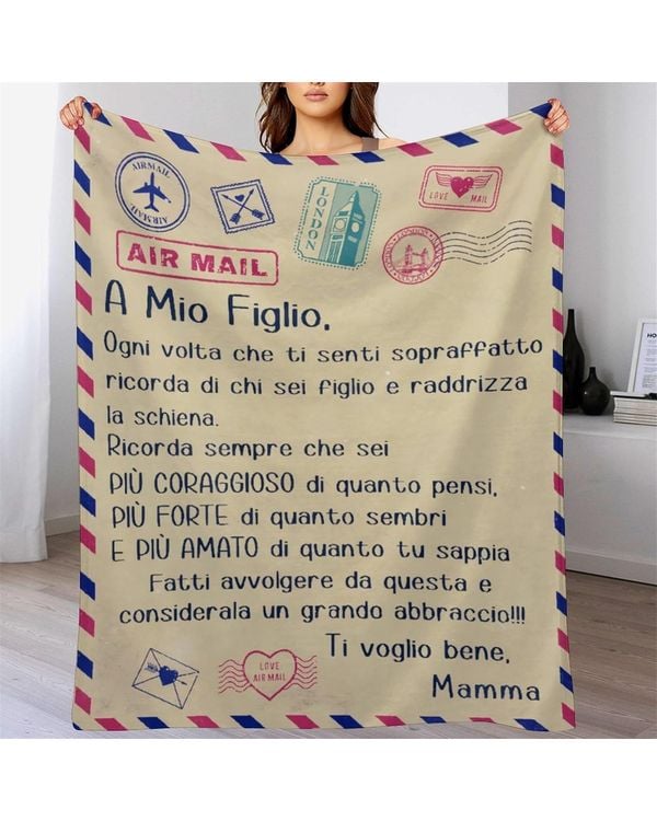 IT - Coperta A Mio Figlio Ogni volta che ti senti sopraffatto Ti voglio bene Mamma