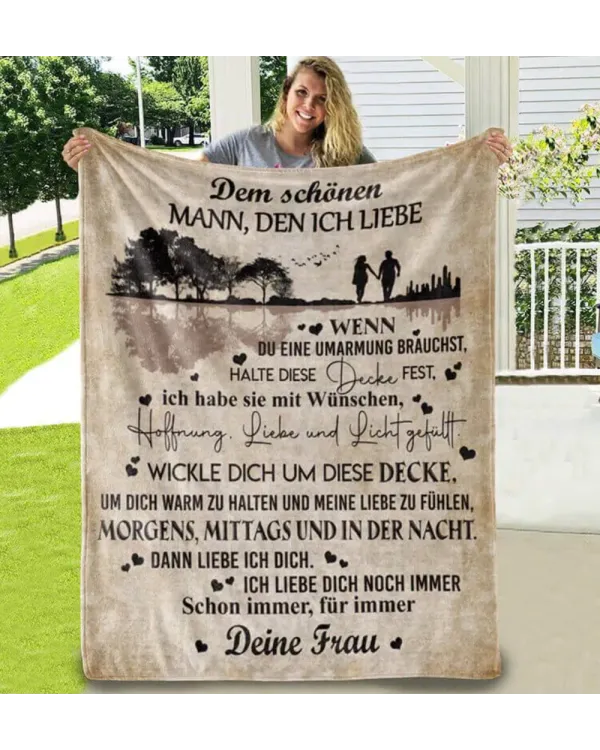 Decke von Frau zu Ehemann - Liebe ist allmächtig