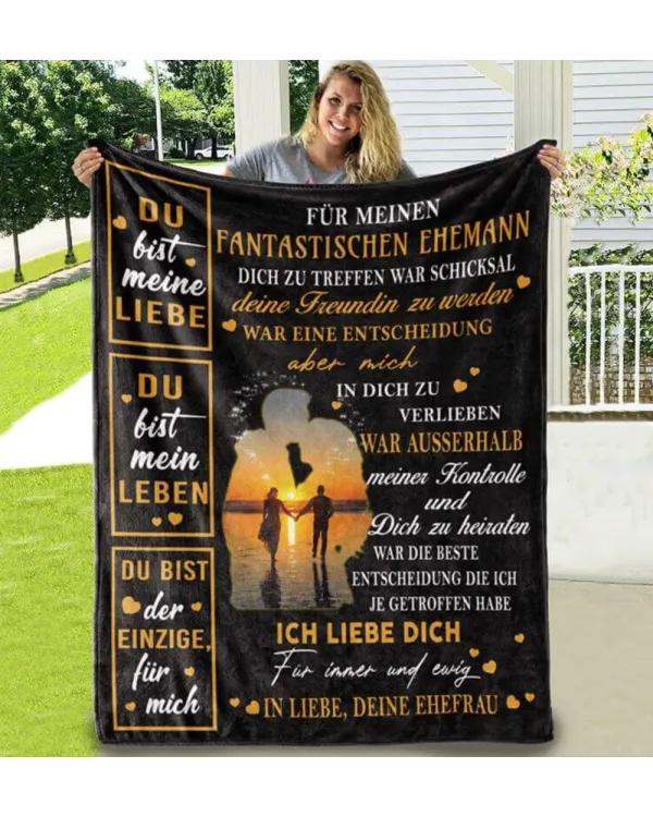 Decke von Frau zu Ehemann - Ich fühle das Leben mit dir