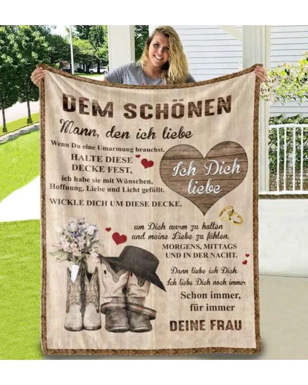 Decke von Frau zu Ehemann - Grenzenlose Gefühle