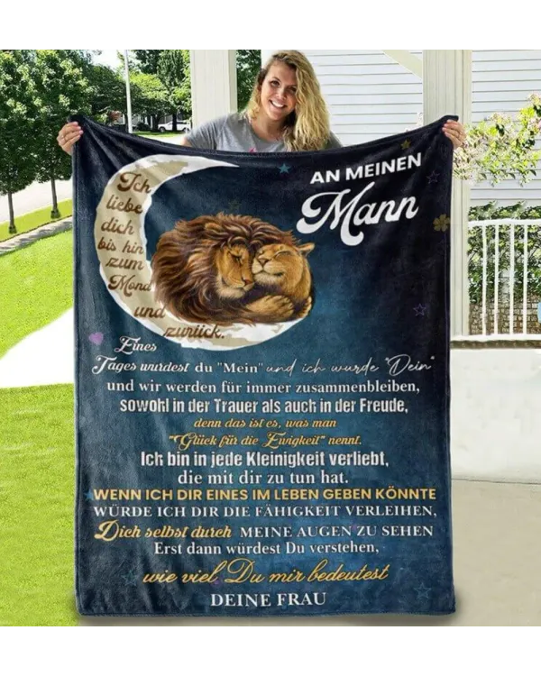 Decke von Frau zu Ehemann - Mondlicht