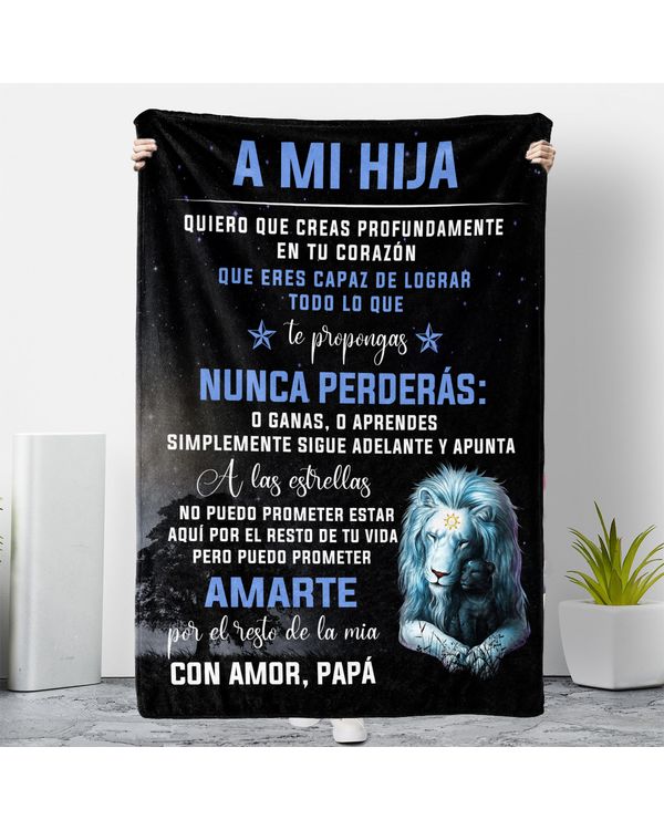 ES - Manta PAPÁ A MI HIJA PUEDO PROMETER AMARTE POR EL RESTO DE LA MÍA