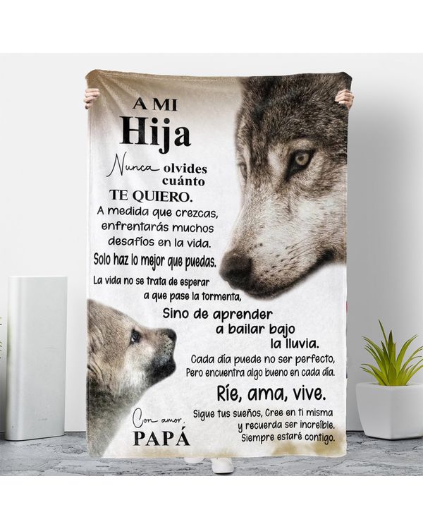 ES - Manta Papá A Mi Hija Nunca olvides cuánto te quiero