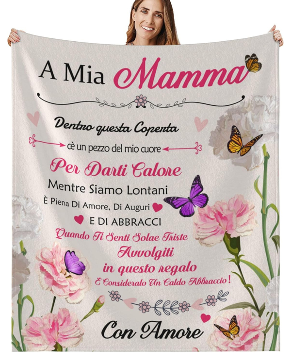 Coperta A mia Mamma Dentro questa Coperta c’è un pezzo del mio cuore