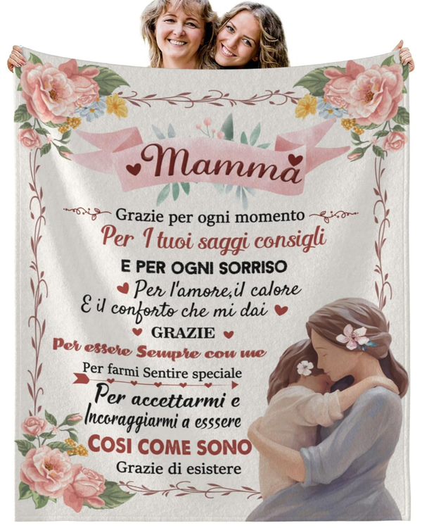 Coperta Mamma Grazie per ogni momento Per i tuoi saggi consigli