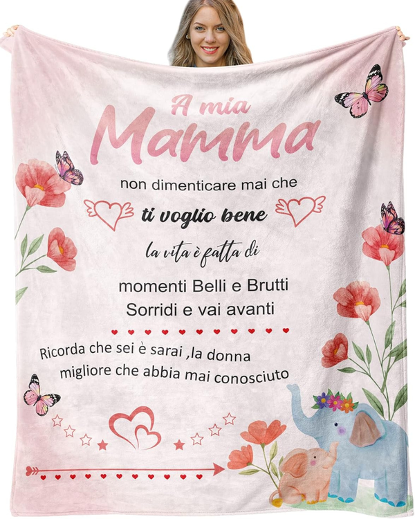 Coperta Mamma Ricorda che sei e sarai la donna migliore che abbia mai conosciuto
