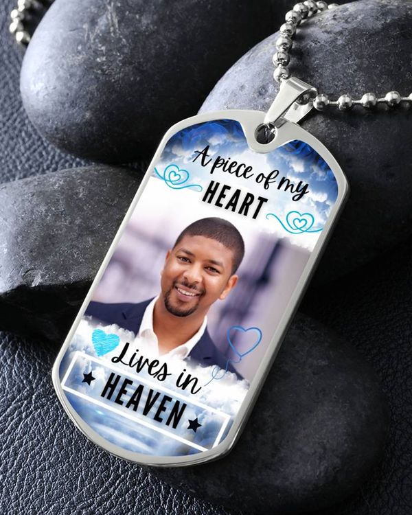 Personalized Photo Memorial Necklace Dog Tag Engraved N1086