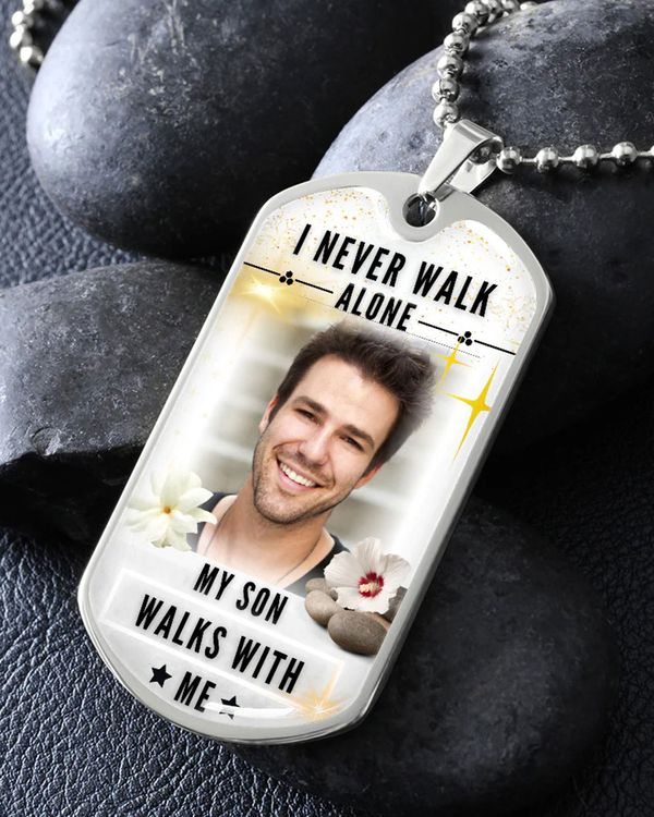 Personalized Photo Memorial Necklace Dog Tag Engraved N1065