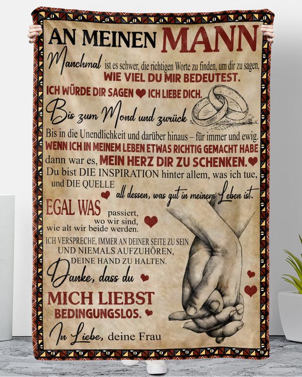 GE - Decke AN MEINEN MANN  Danke, dass du MICH LIEBST BEDINGUNGSLOS.