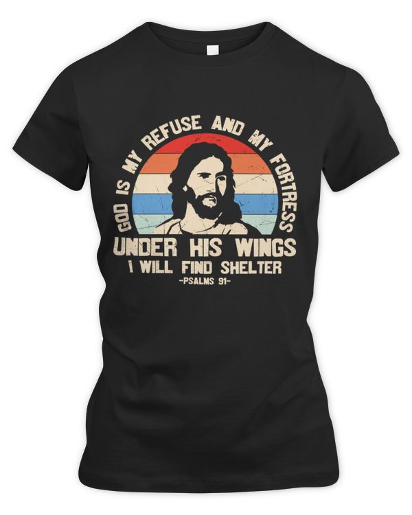 God is my refuse and my fortress under his wings