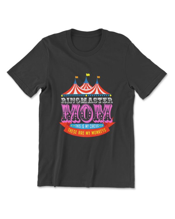 Ringmaster Mom This Is My Circus These Are My Monkeys Premium T-Shirt