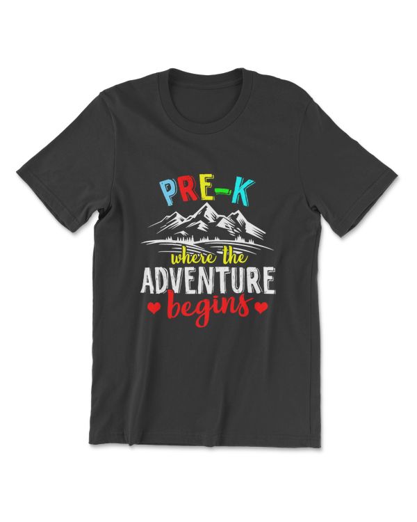 Pre-K Where The Adventure Begins T-Shirt