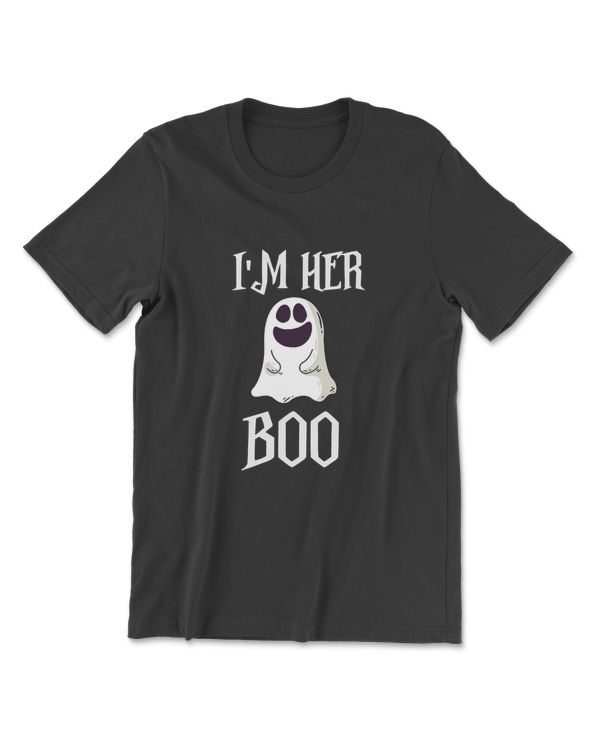I'm Her Boo Couple Scary Funny Halloween Party Costume Gift T-Shirt
