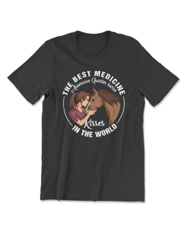 Horse American Quater horse kisses Best medicine in the world horseman cattle