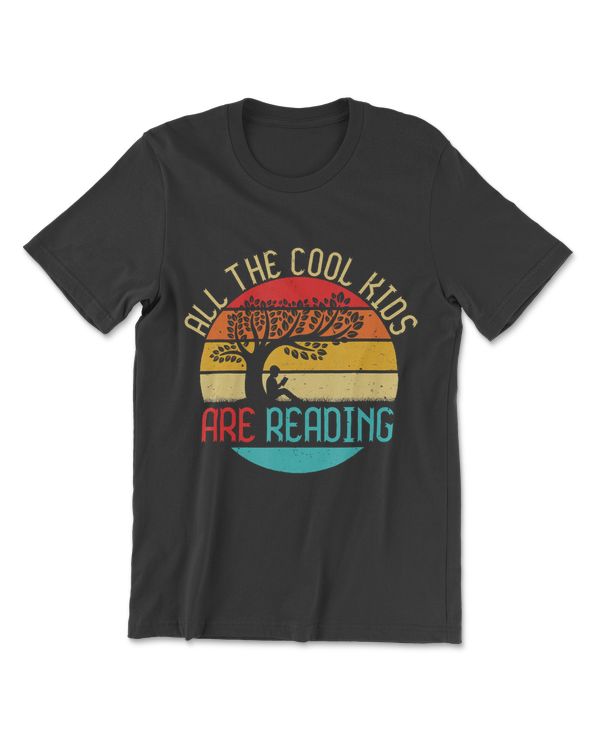 All  Cool Kids Are Reading Book  Reto Sunset