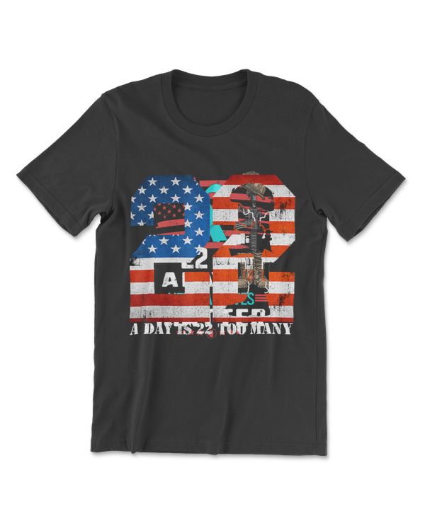 Ptsd Awareness 22 A Day Veteran Lives Matter American Flag