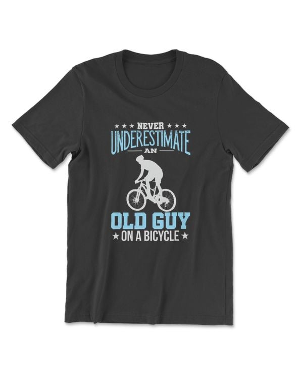 Cycling Biking Old Guy On A Bicycle Bike Riding