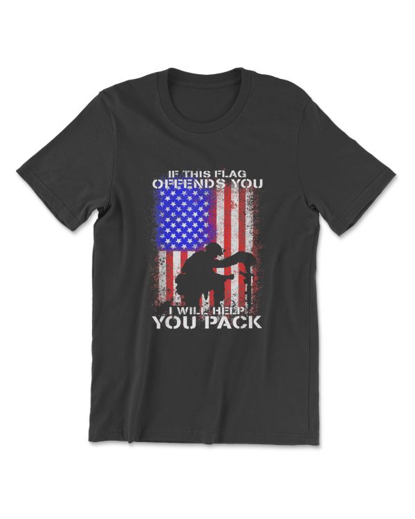 If This Flag Offends You Ill Help You Pack Us Flag 4th July
