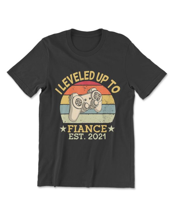 Mens Leveled Up To Fiance Est 2021 Promoted Fiance Couple Gamer
