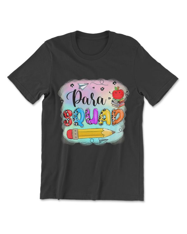 Leopard Para Squad Paraprofessional Teachers Back to School T-Shirt