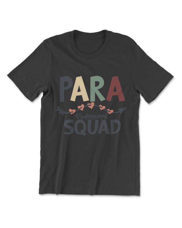 Para Squad Paraprofessional Educater Teacher Graphic T-Shirt