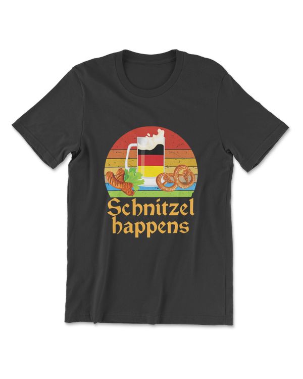 Schnitzel Happens Prost Beer German Flag Oktoberfest Mug T-Shirt