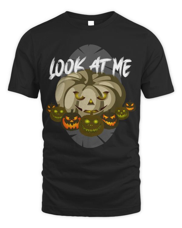 Halloween monster pumpkin look at me