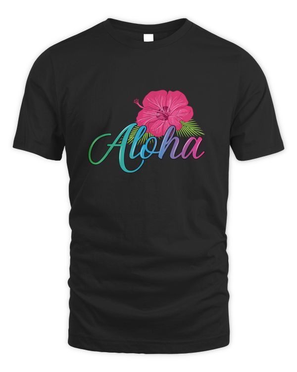 Aloha Hawaii From The Island Feel The Aloha Flower Spirit T shirt