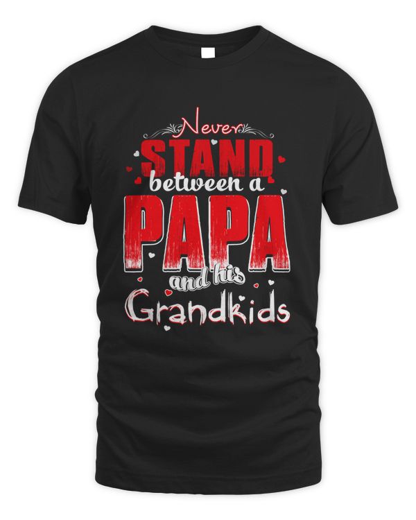 never stand between a papa and his grandkids