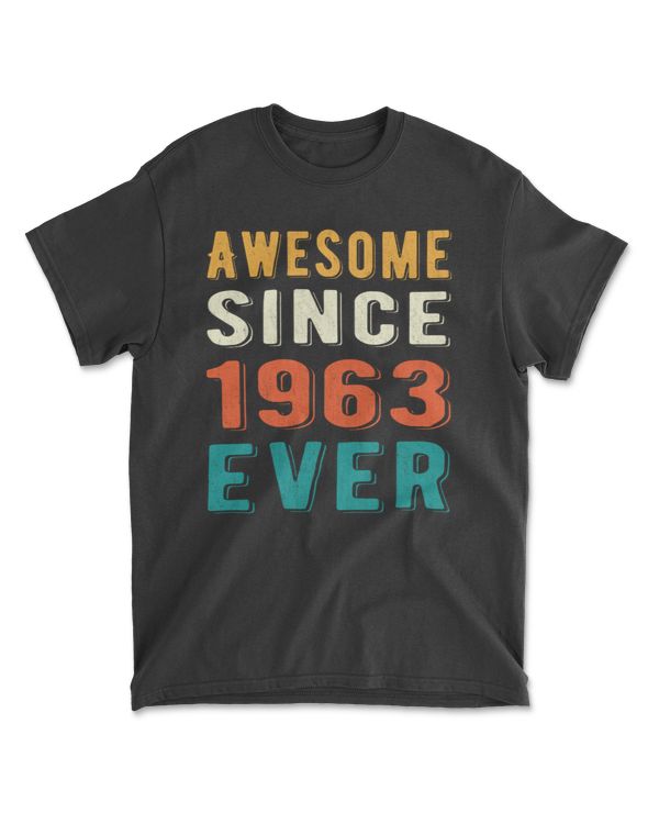 Awesome since 1963 ever Retro style 58th birthday gift