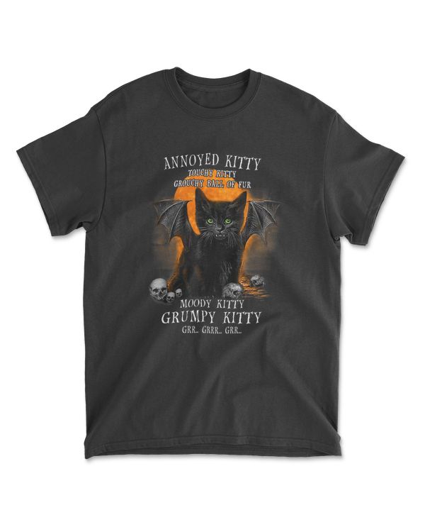Annoyed Kitty Touchy Kitty Grouchy Ball Of Fur Moody Kitty