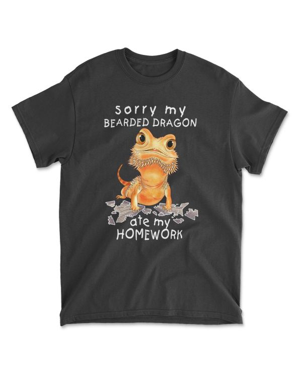 Bearded Dragon Cute Lizard Gift Beardie Ate My Homework