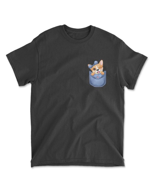 corgi in pocket